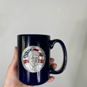 Navy Mug with Donald J. Trump Silver Presidential Emblem